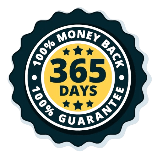 Arctic Blast 365 day 100% money back guarantee badge