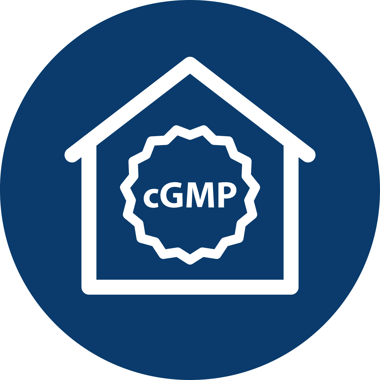 cGMP certified facility badge